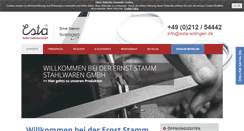 Desktop Screenshot of esta-solingen.de
